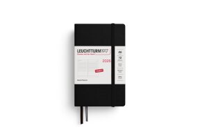 LEUCHTTURM DAILY PLANNER 2026 A6 HC 12 MONTHS BLACK 372778